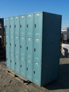 Double sided school gym lockers